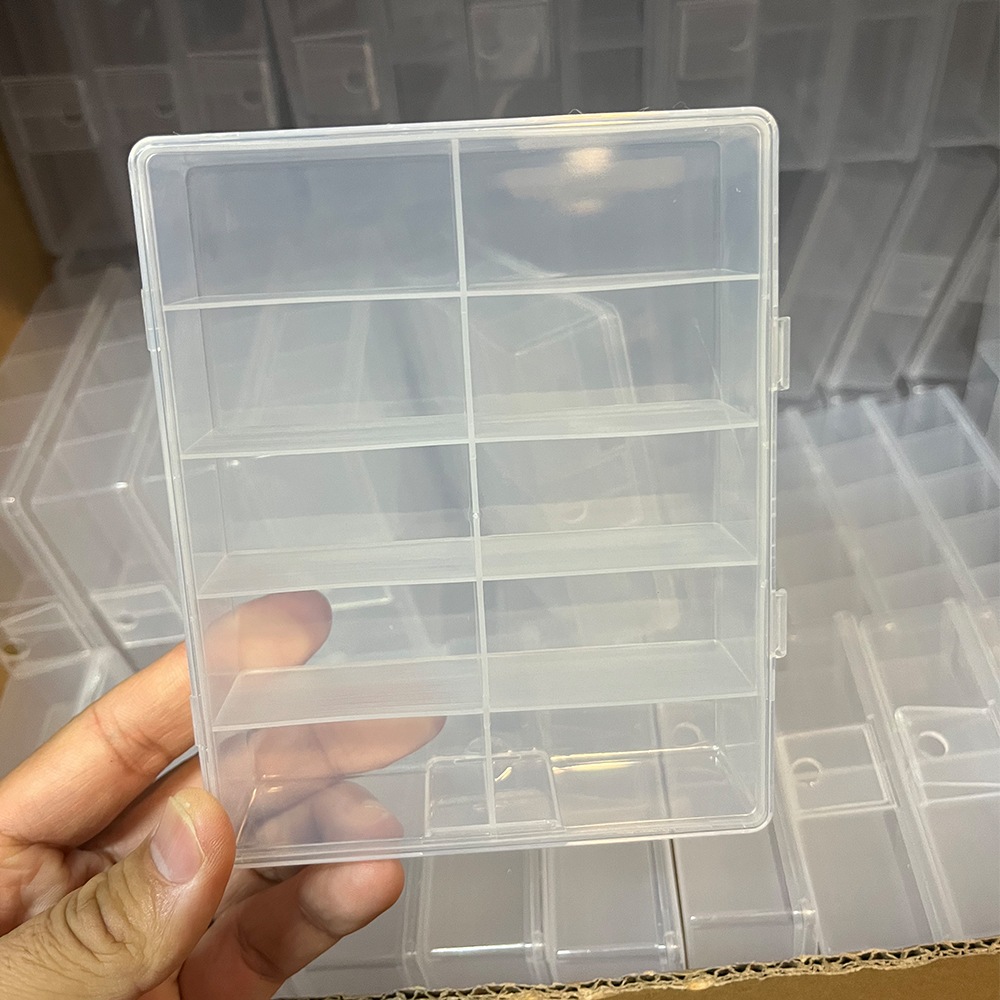 Nail Art Halal - 10 Grids Transparent Empty Nail Foils