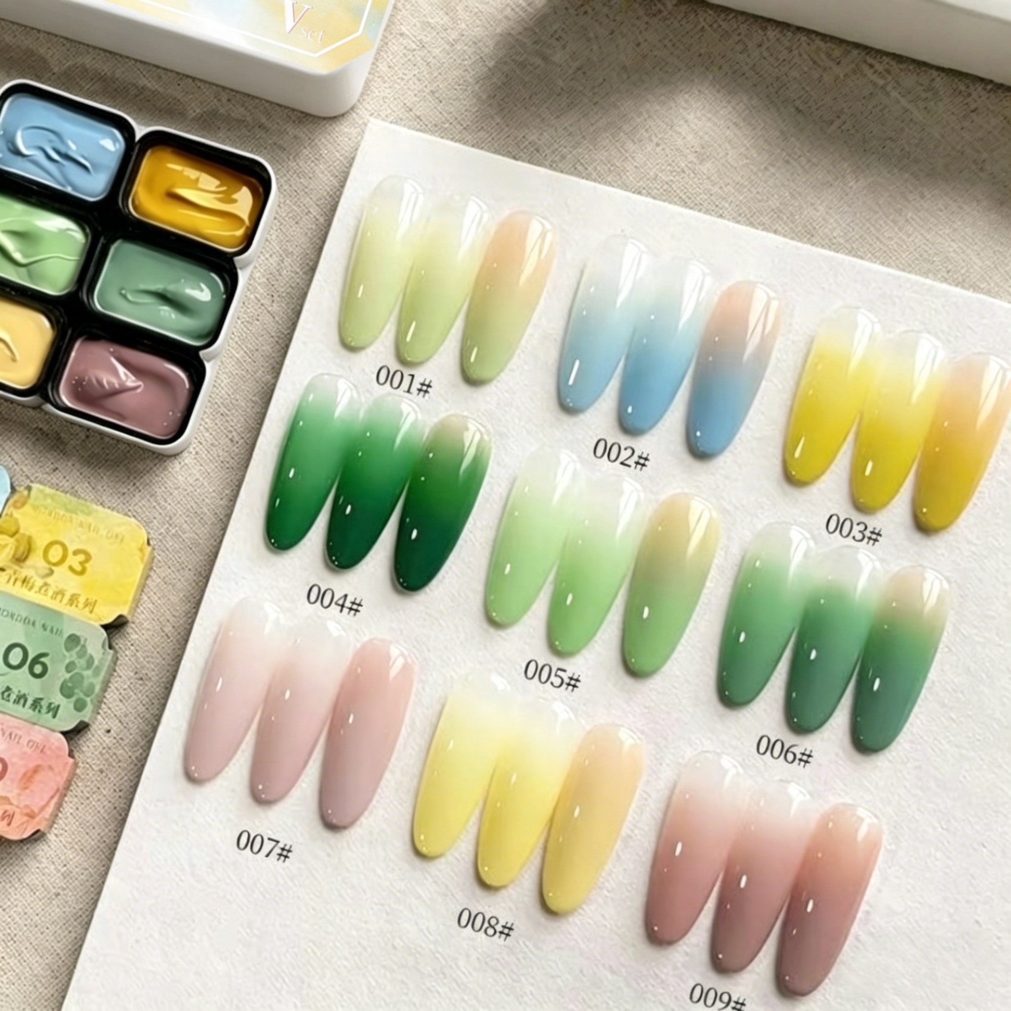 9-color solid nail polish,Bean - Nail Art Halal recension och pris