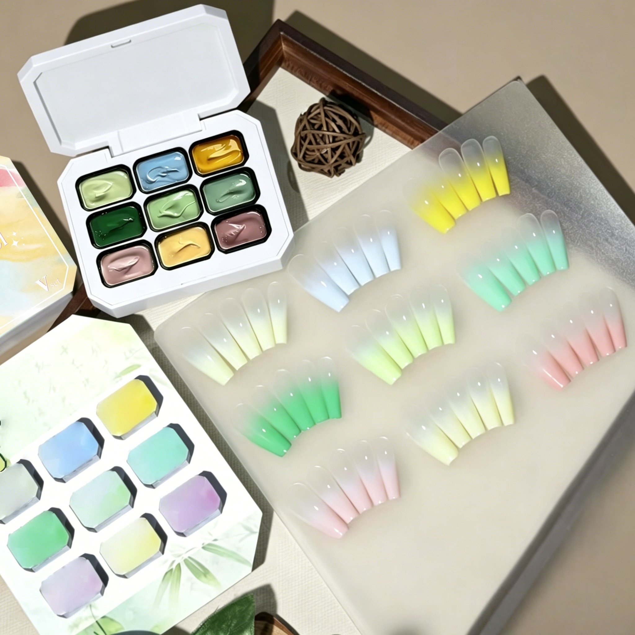 9-color solid nail polish,Bean - Nail Art Halal recension och pris