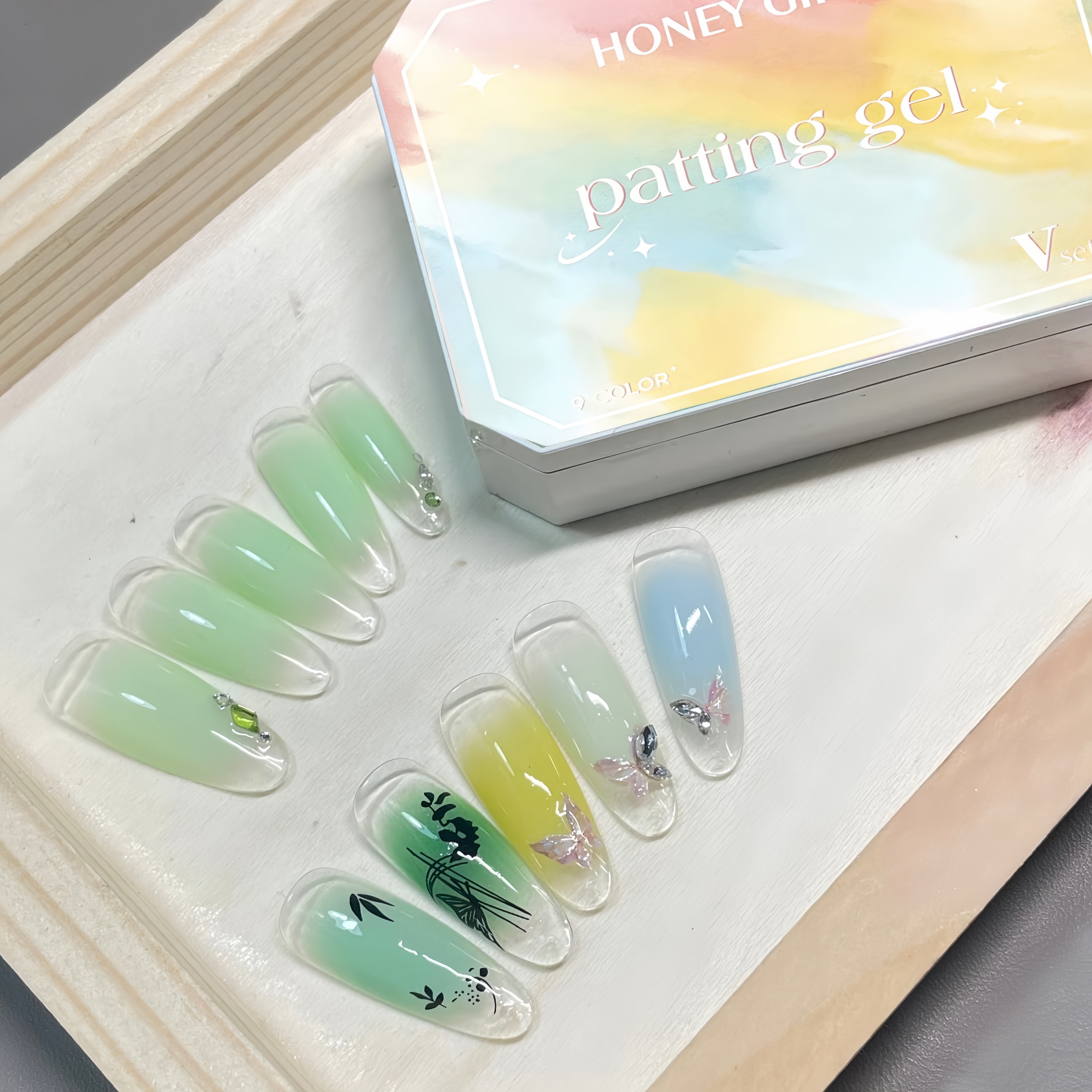 9-color solid nail polish,Bean - Nail Art Halal recension och pris