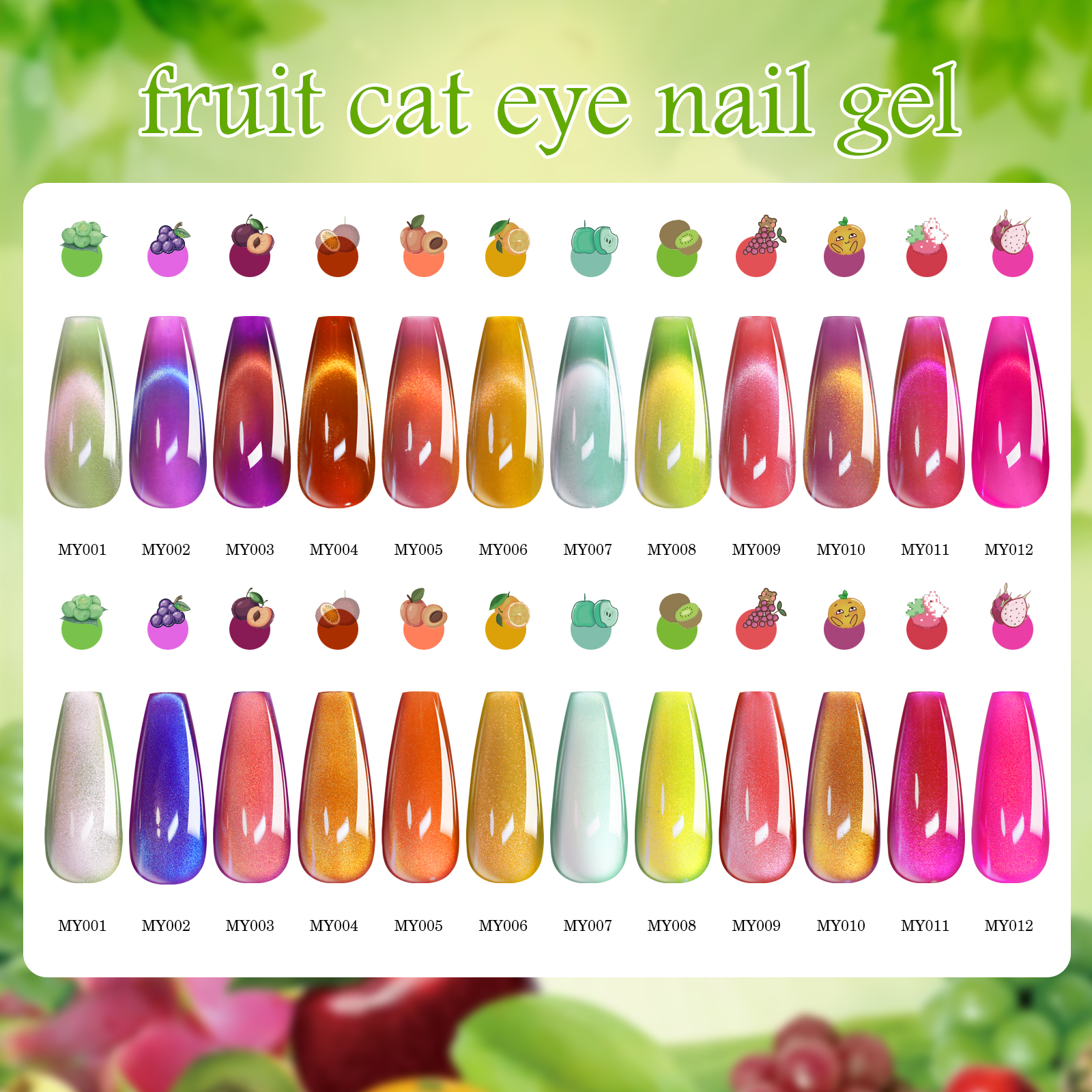7.5ML Summer Fruit Series Cat  - Nail Art Cat Eye Pink recension och pris