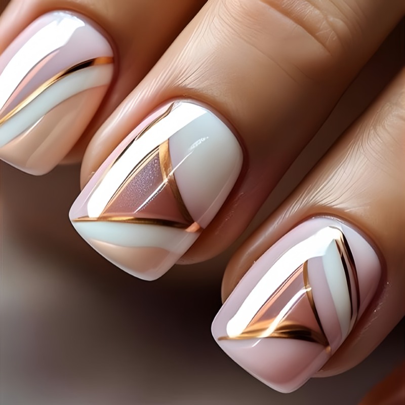24pcs/set Cute Sweet Short Squ - Nail Art Aesthetic recension och pris