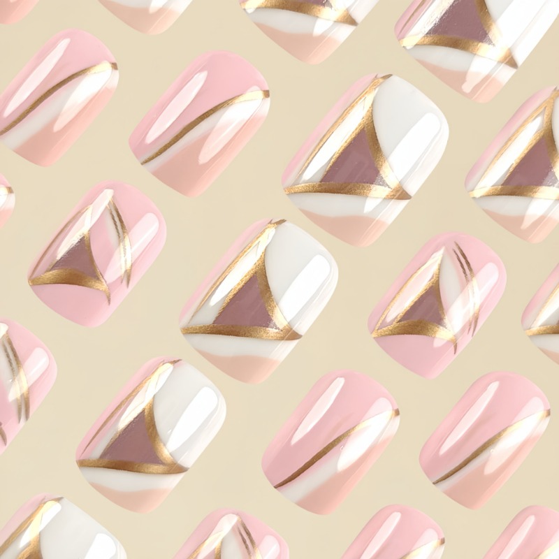24pcs/set Cute Sweet Short Squ - Nail Art Aesthetic recension och pris