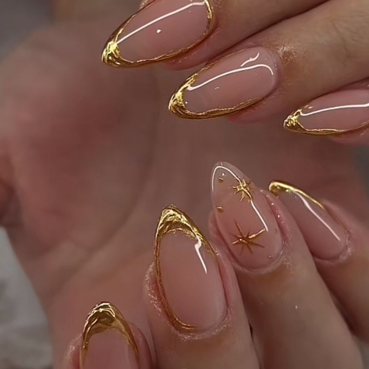 24Pcs Short Almond Nails Set F - Nail Art Jelly recension och pris