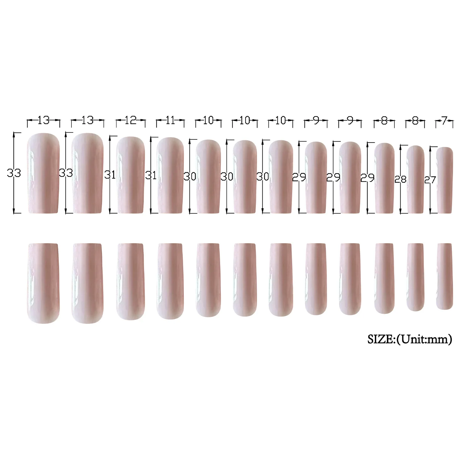 Jelly Pink Press On Nails, Sol - Nail Art Jelly recension och pris