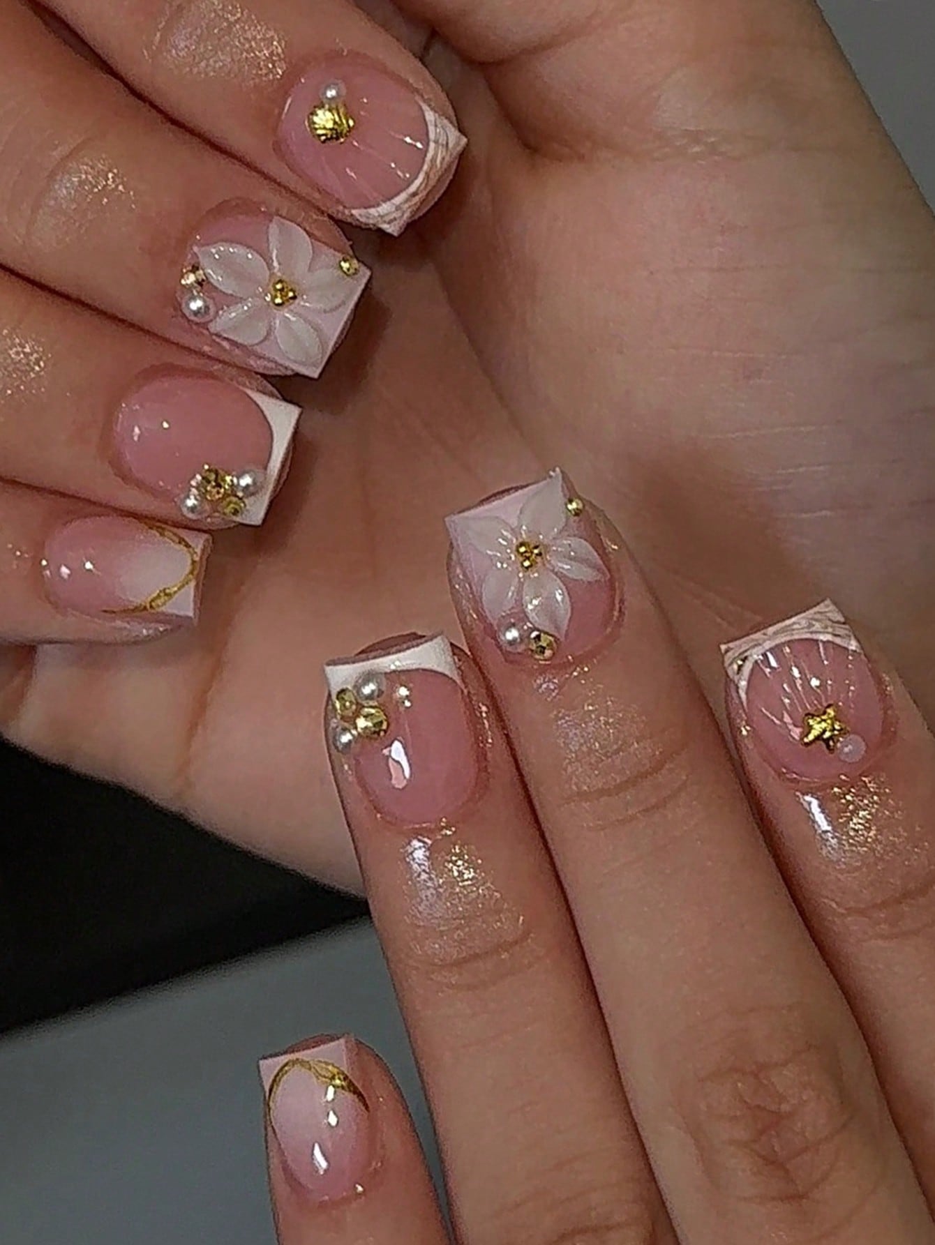 24pcs Short Square White Frenc - Nail Art Jelly recension och pris