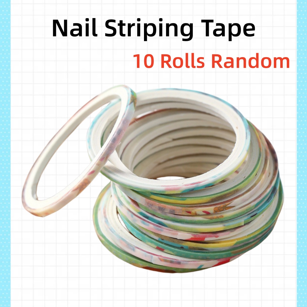 10 Rolls Nail Striping Tape –  - Striping Tape Nail recension och pris