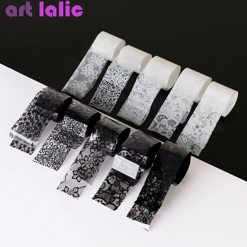 10 Rolls 2.5*60cm New Black Wh - Striping Tape Nail recension och pris