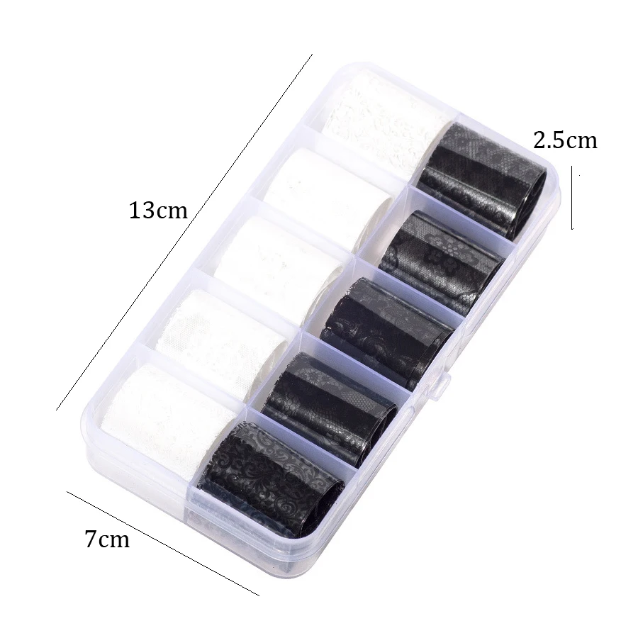 10 Rolls 2.5*60cm New Black Wh - Striping Tape Nail recension och pris