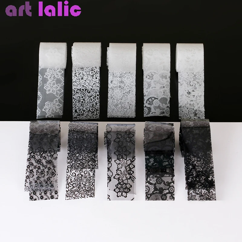 10 Rolls 2.5*60cm New Black Wh - Striping Tape Nail recension och pris