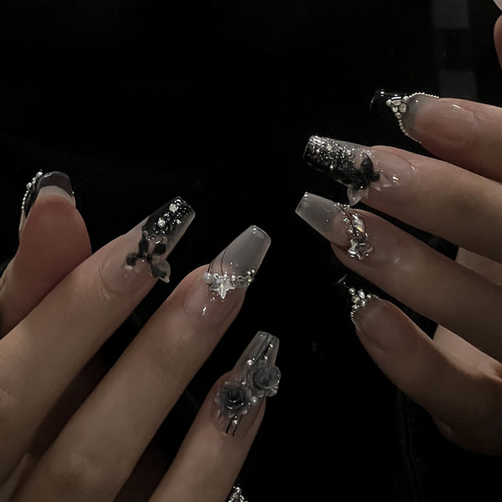 50pcs Mixed Nail Charms Dark M - Nail Art Vampire recension och pris