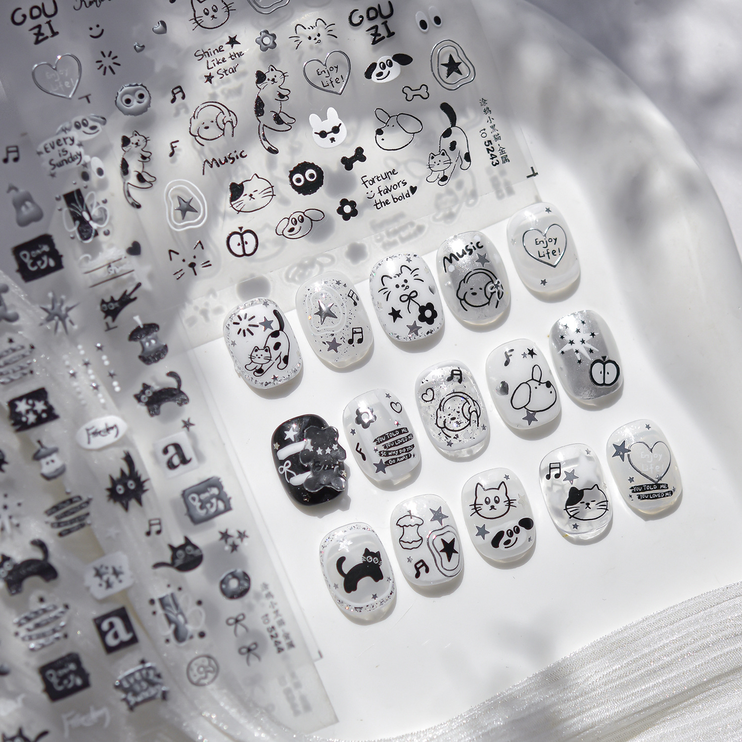 Anime Nail Stickers Metal 5D N - Nail Art Vampire recension och pris