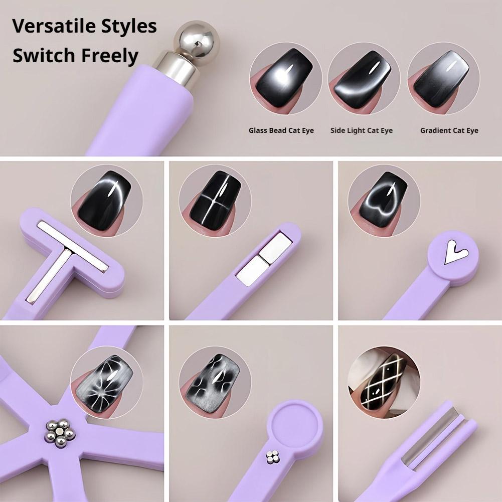 1pc 8-in-1 Starfish Cat Eye Ma - Nail Art Gel recension och pris