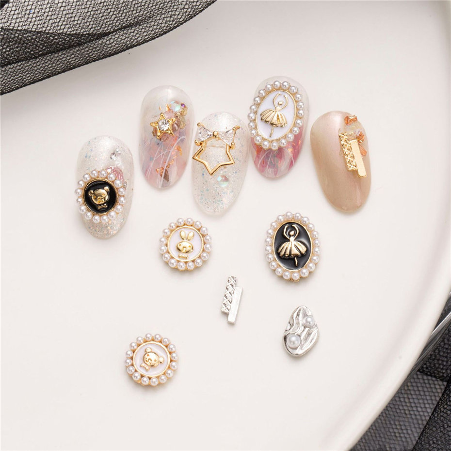 10pcs Bear Rabbit Ballet Nail  - Nail Art Lotso recension och pris