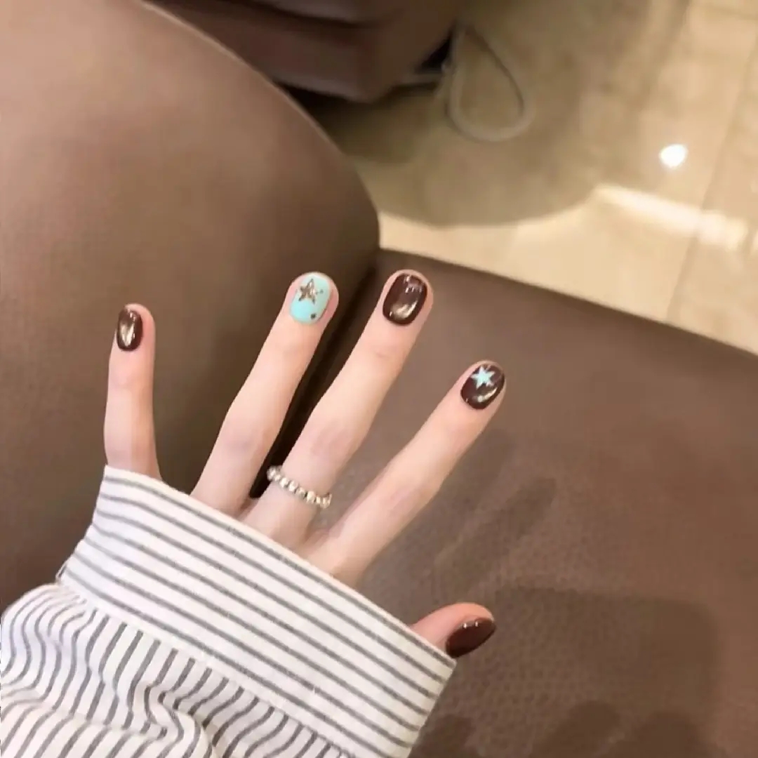 10pcs high-end Small brown wat - Nail Art Emerald recension och pris
