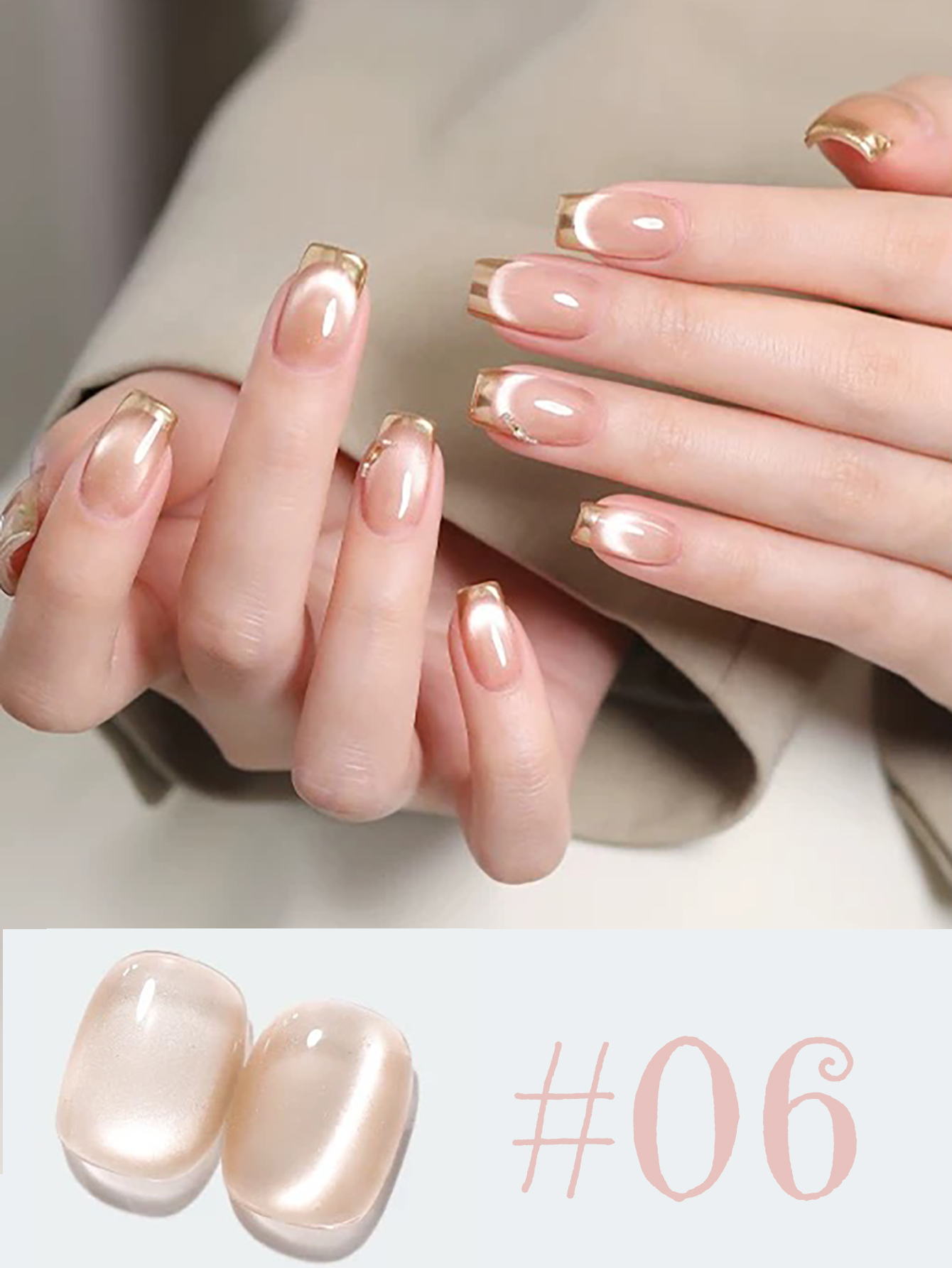1pcs ZH All-purpose Versatile  - Nail Art Cat Eye Pink recension och pris