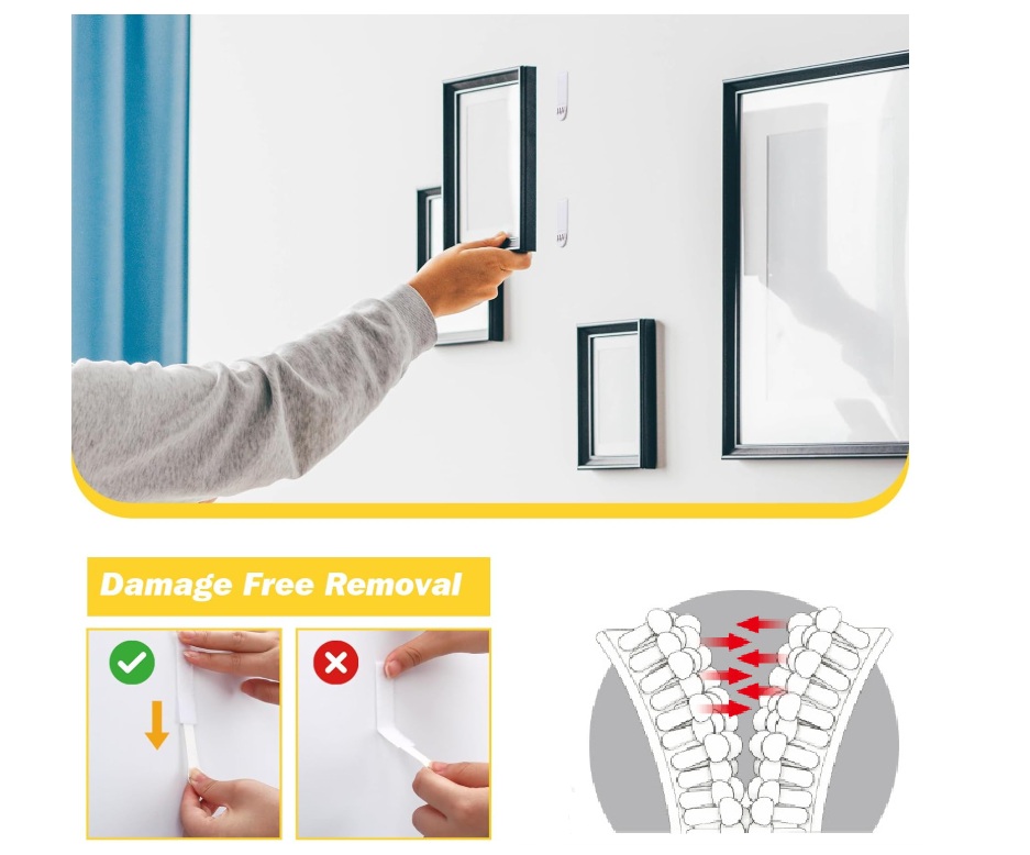 Dual Lock Picture Hanging Stri - Striping Tape Nail recension och pris