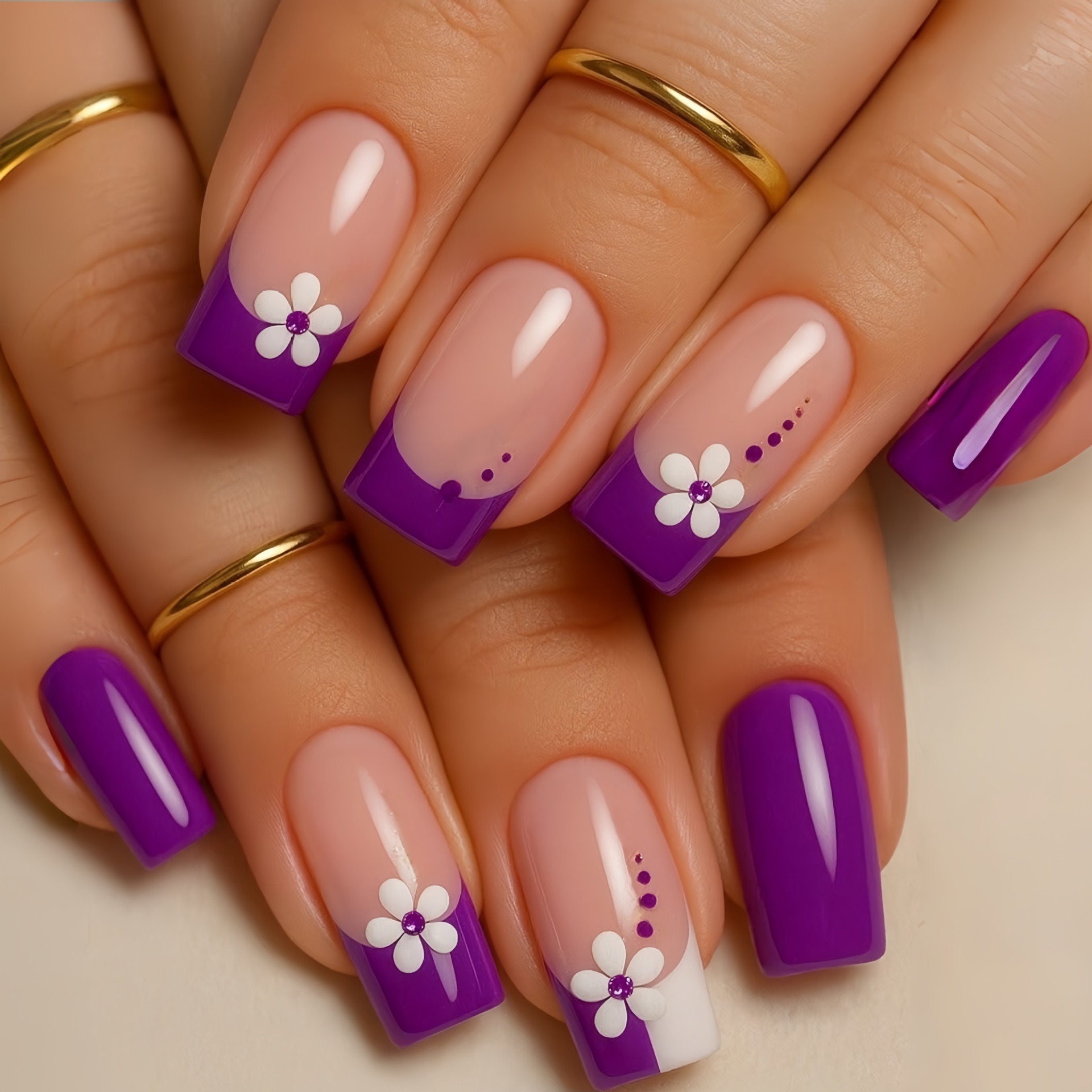 Medium square fake nails for w - Nail Art Aesthetic recension och pris