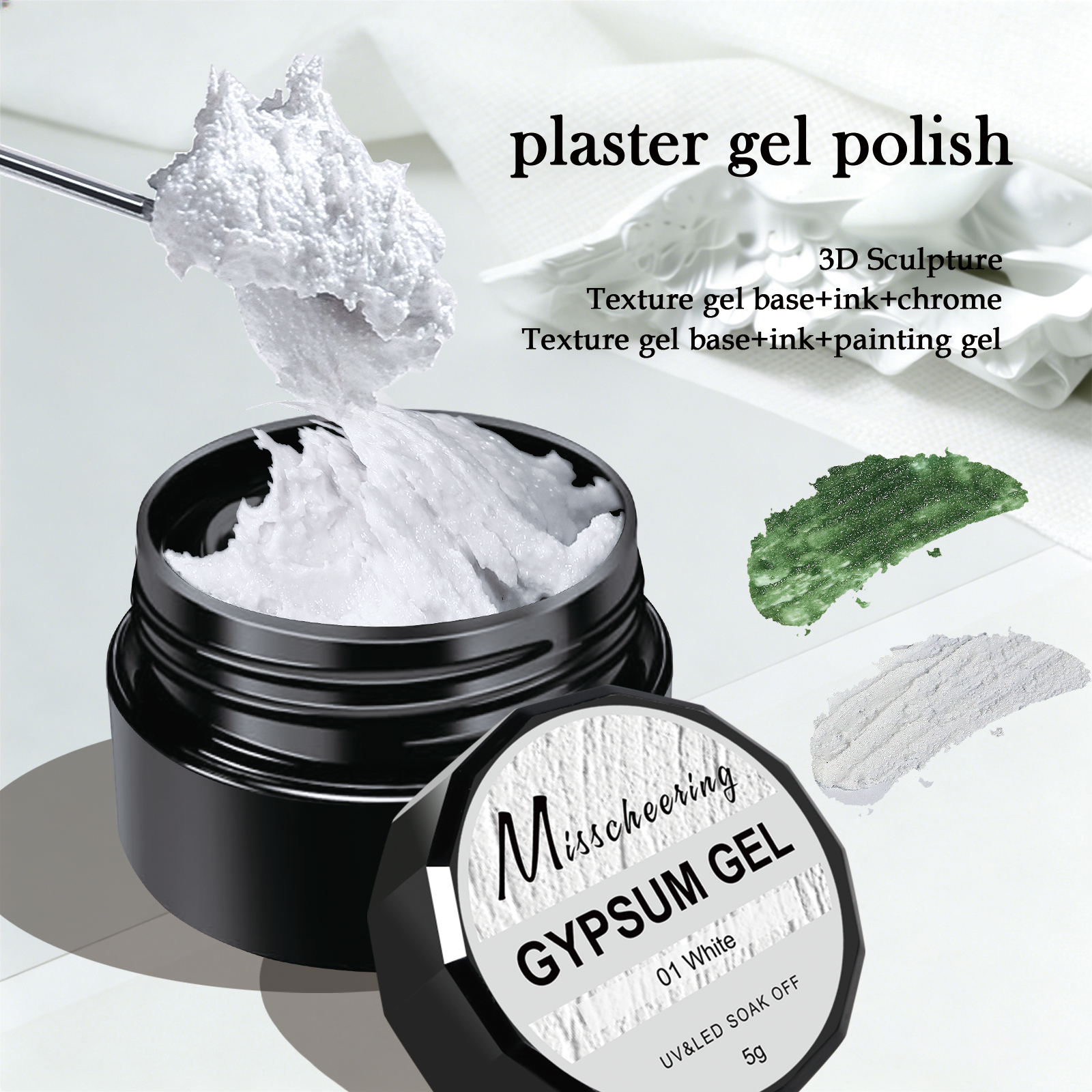 5g Solid Gypsum Painting Nail  - Nail Art Halal recension och pris