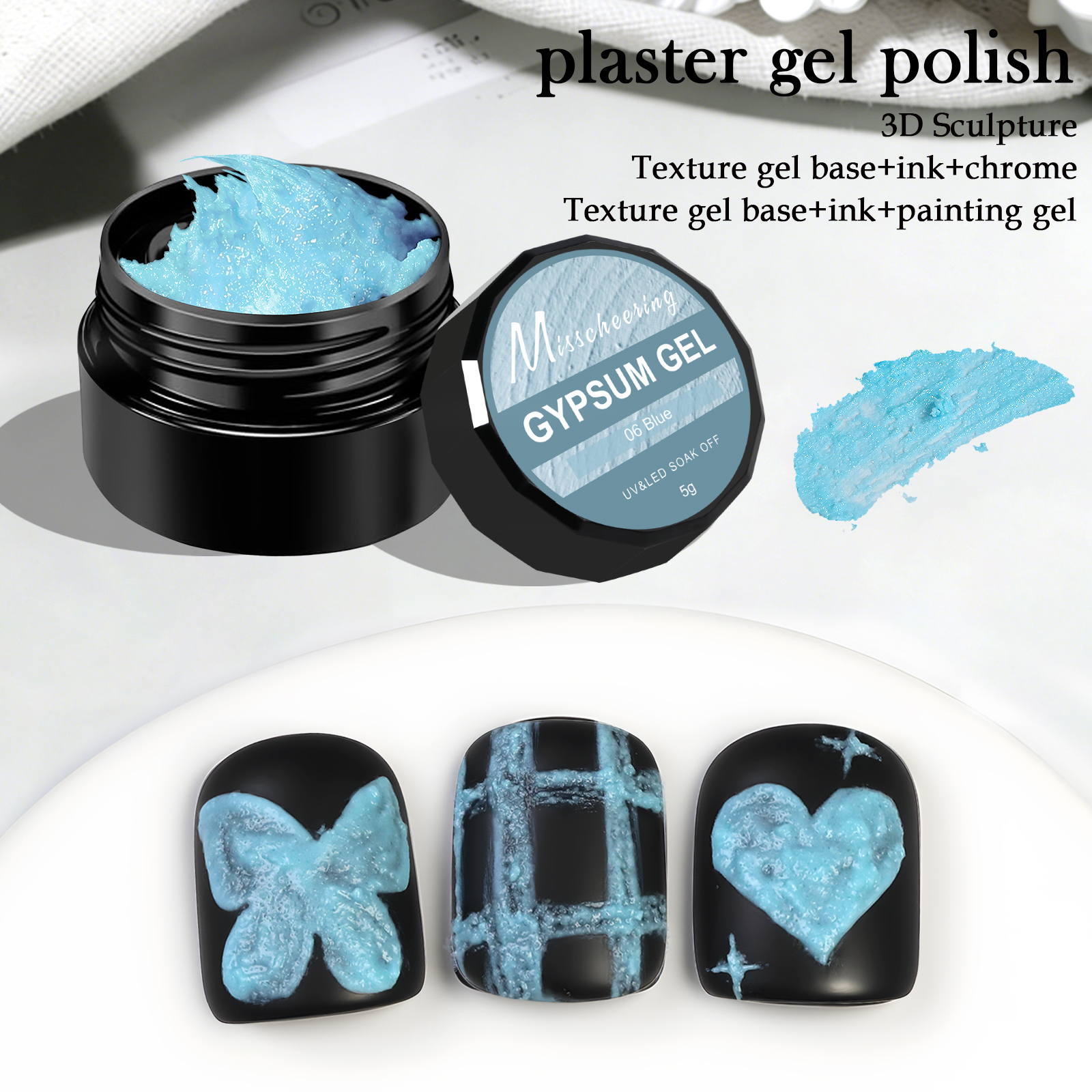 5g Solid Gypsum Painting Nail  - Nail Art Halal recension och pris