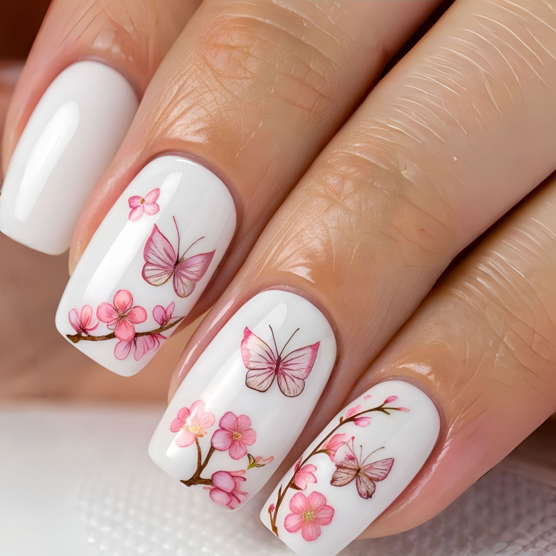 Medium fake nails for women gi - Nail Art Aesthetic recension och pris