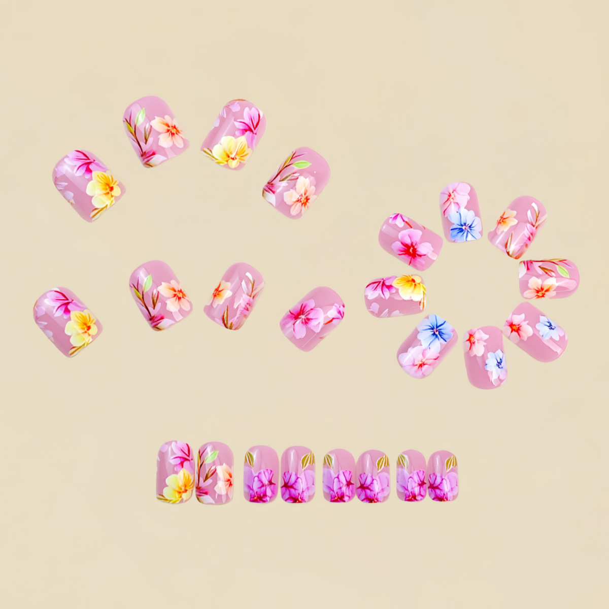 Medium fake nails for women gi - Nail Art Aesthetic recension och pris