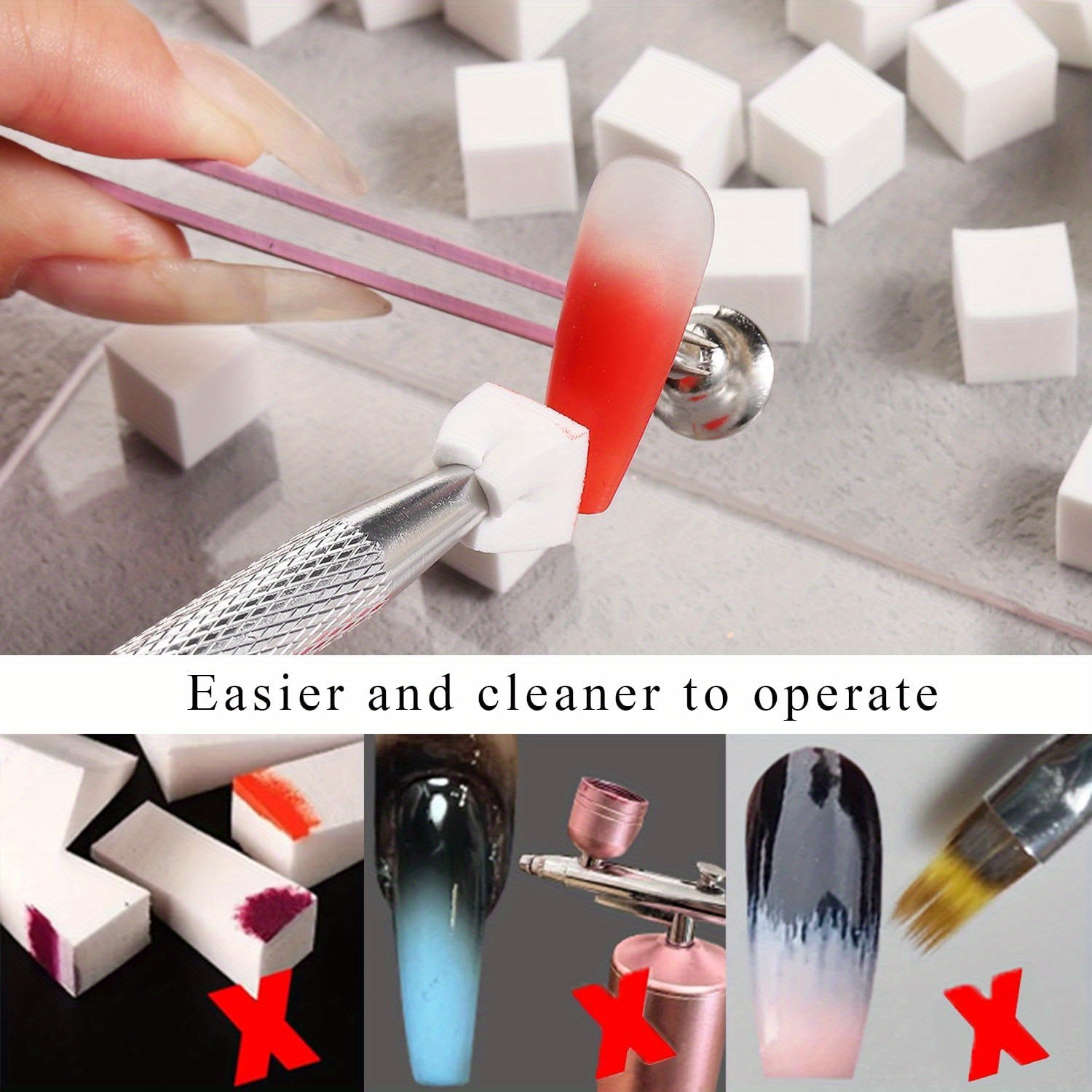 1/50/100Pcs Square Nail Art Sp - Nail Art Halal recension och pris