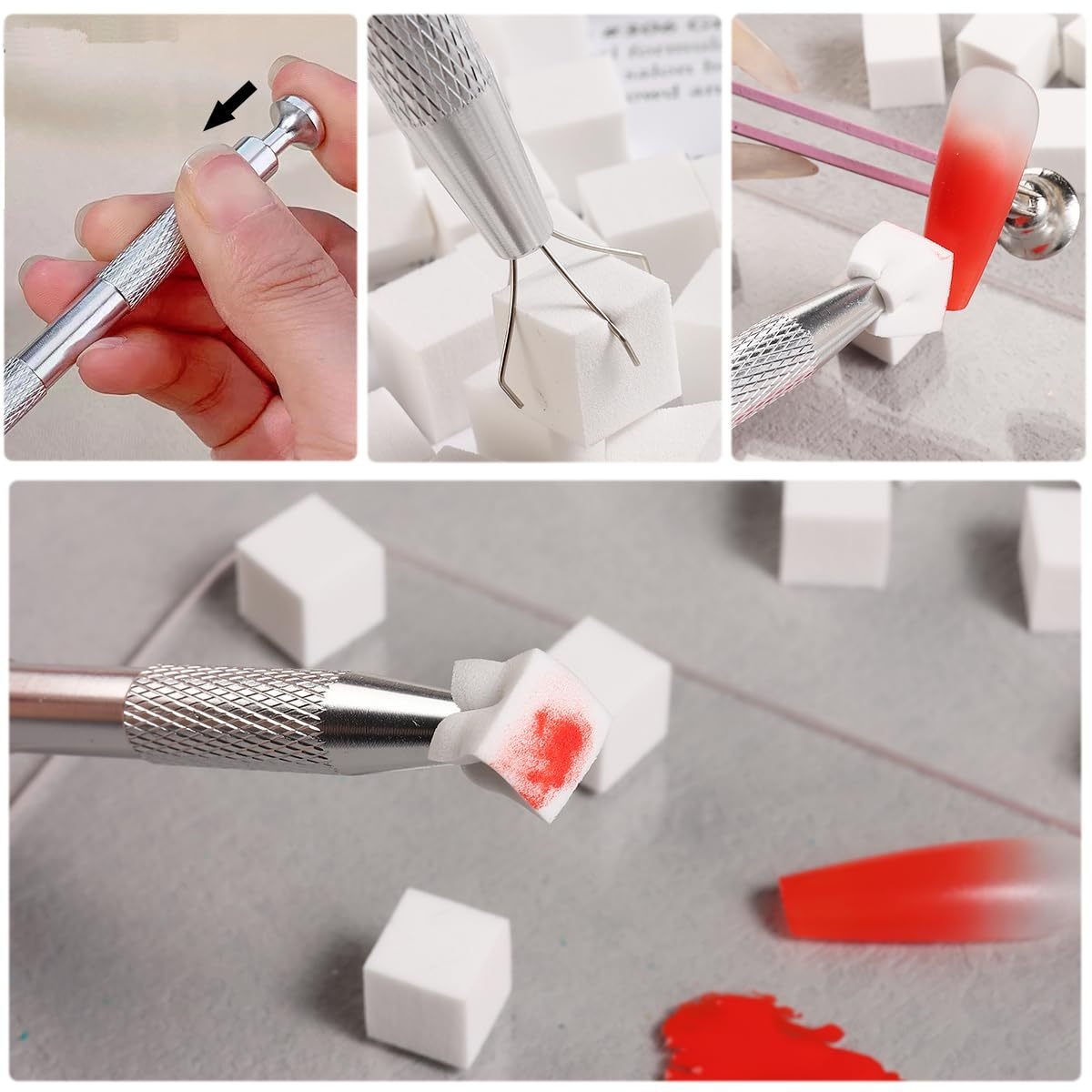 1/50/100Pcs Square Nail Art Sp - Nail Art Halal recension och pris