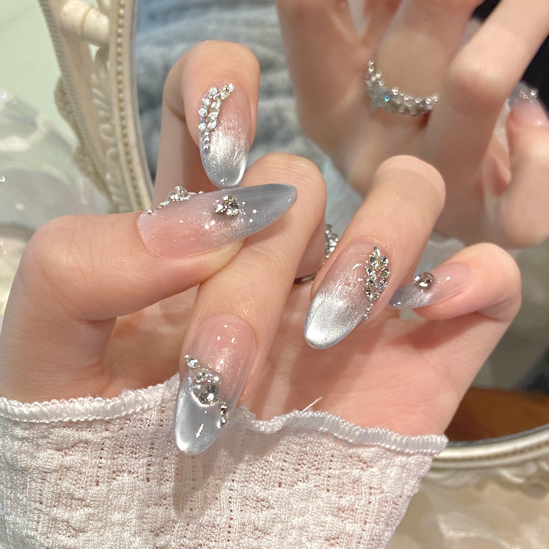 10pcs Pure Hand Pressed Medium - Nail Art Emerald recension och pris