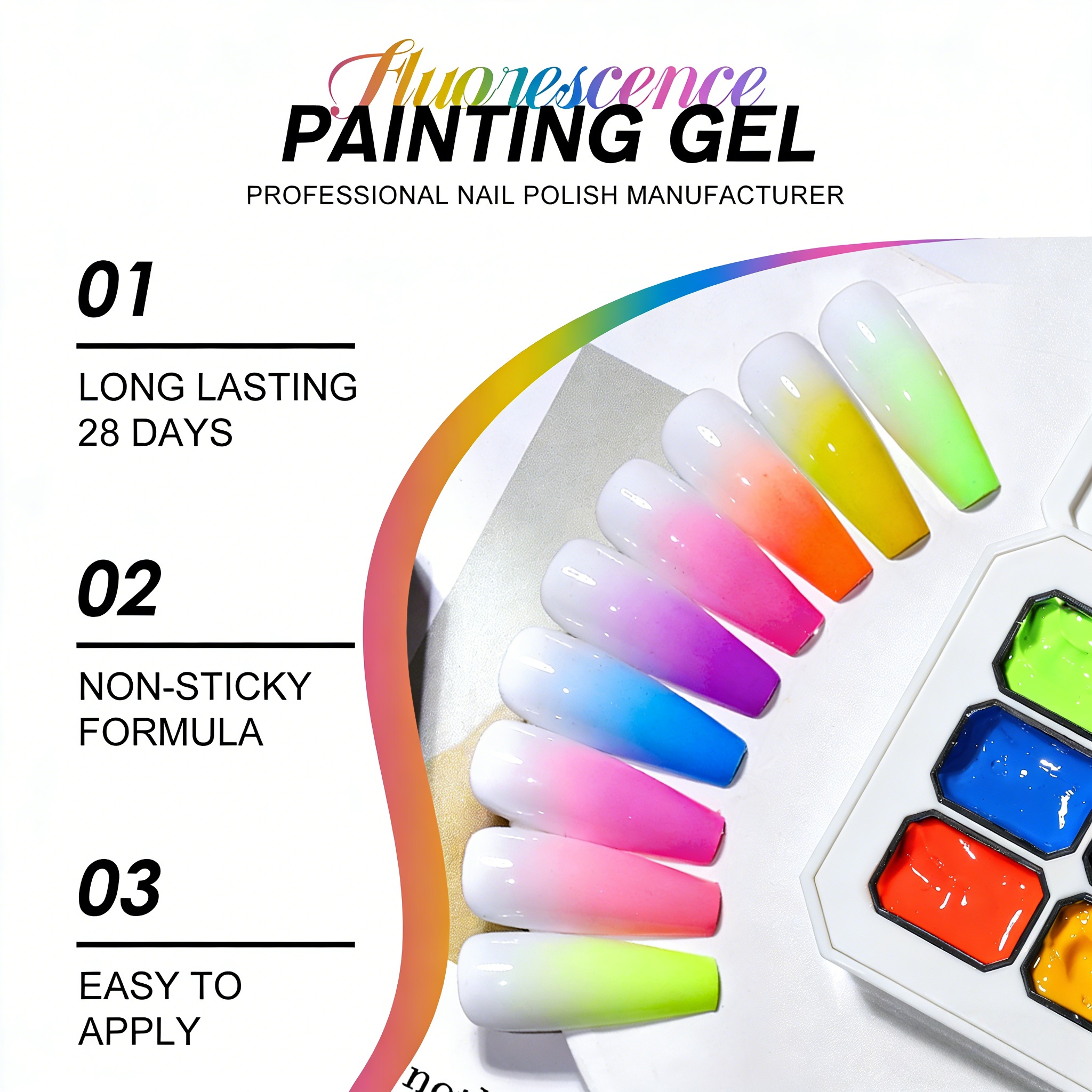 9-color solid nail polish ，pat - Nail Art Halal recension och pris