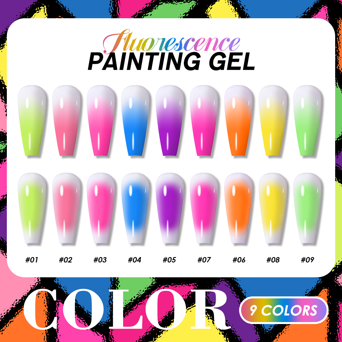 9-color solid nail polish ，pat - Nail Art Halal recension och pris