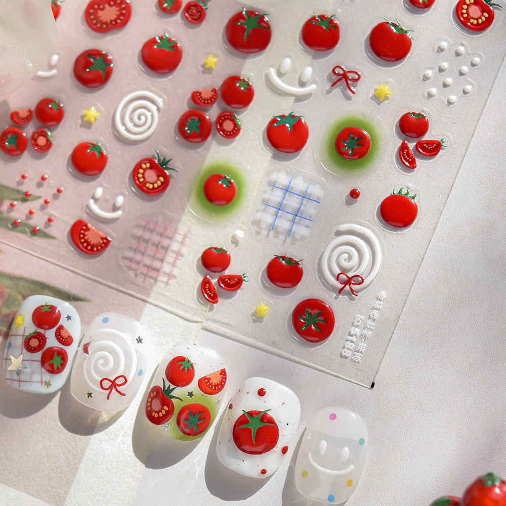 Juicy Red Jelly Tomato Nail Ar - Nail Art Vampire recension och pris