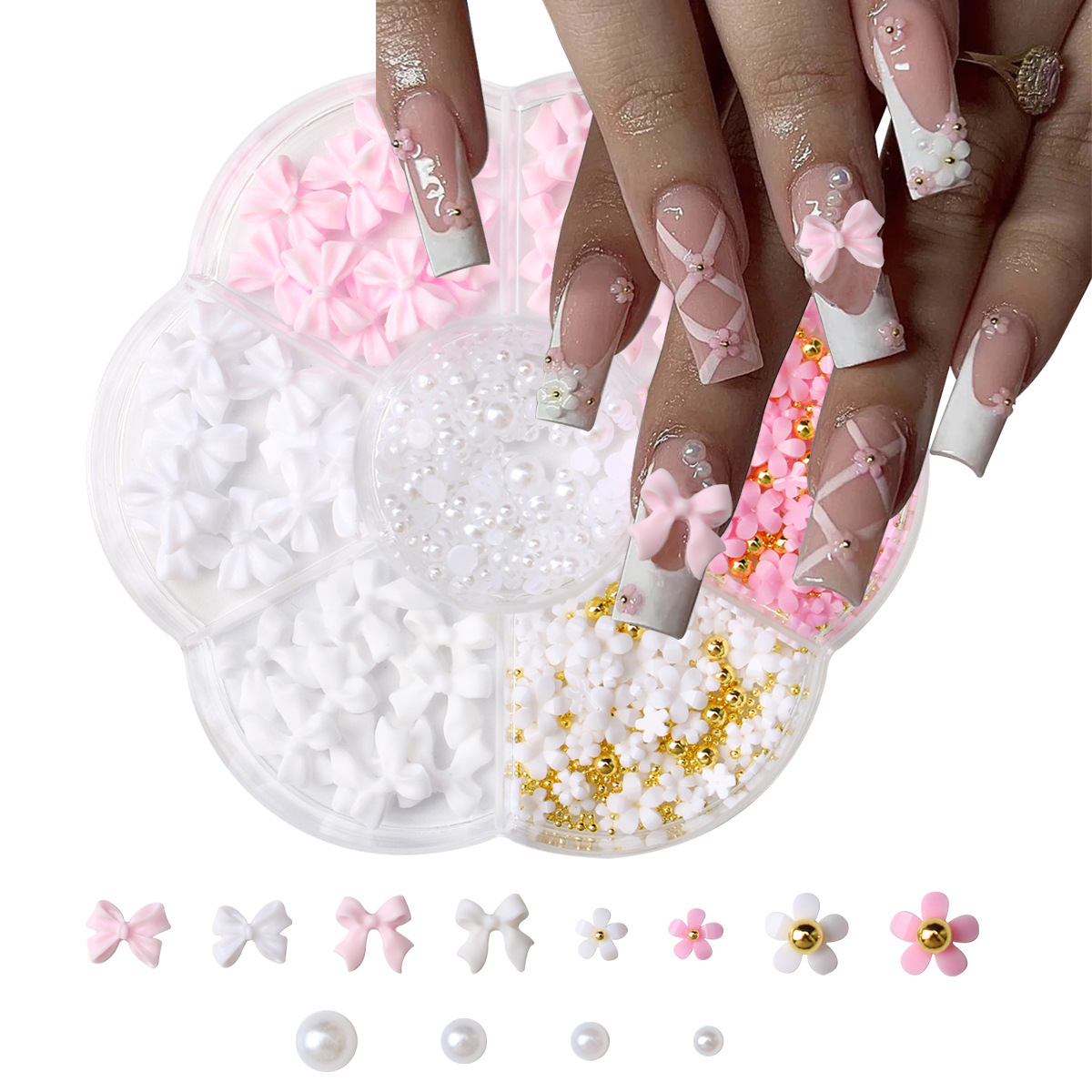 1box 3D Flower Bow Nail Art De - Nail Art Vampire recension och pris