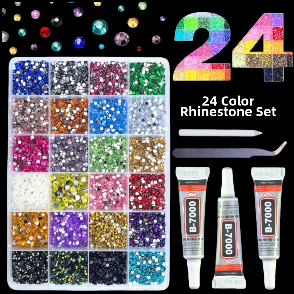 Multicolor Resin Rhinestone Ki - Nail Art Jelly recension och pris