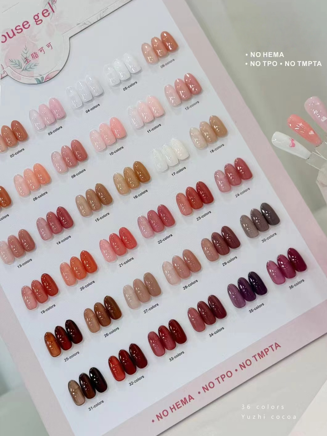 36-color spring/summer nude pi - Nail Art Jelly recension och pris