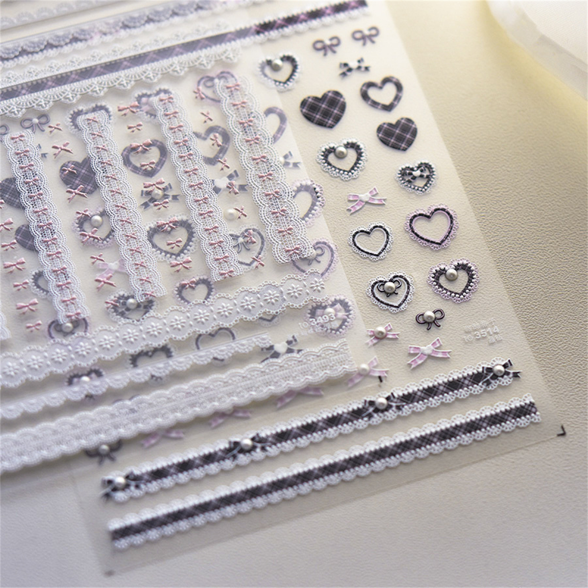 1pcs 5D Relief Kawaii Lace Nai - Nail Art Vampire recension och pris