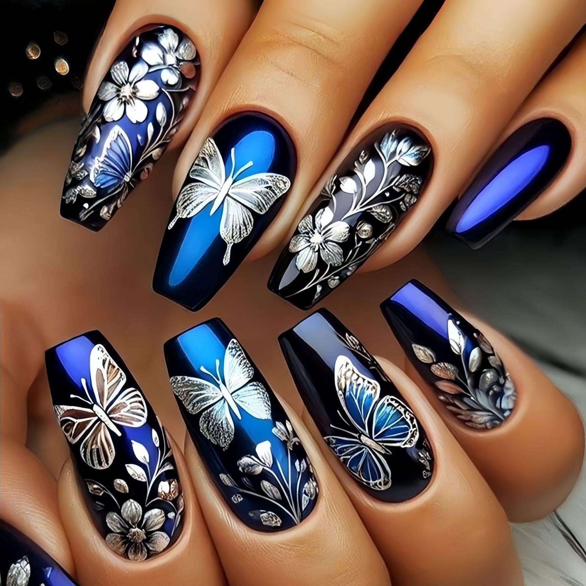 Medium long fake nails for wom - Nail Art Aesthetic recension och pris
