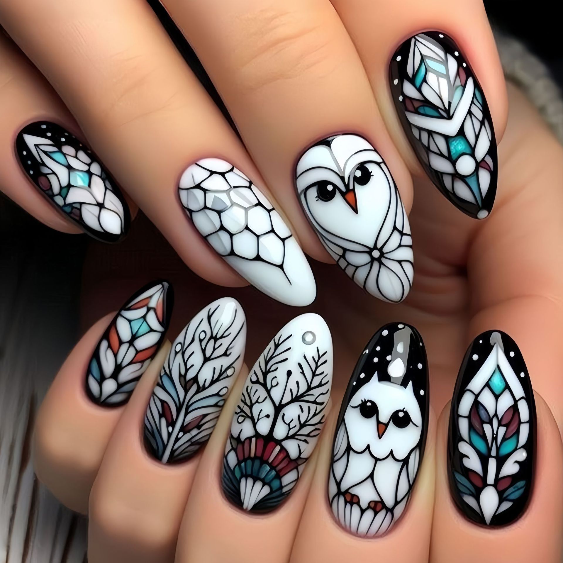 Medium long fake nails for wom - Nail Art Aesthetic recension och pris