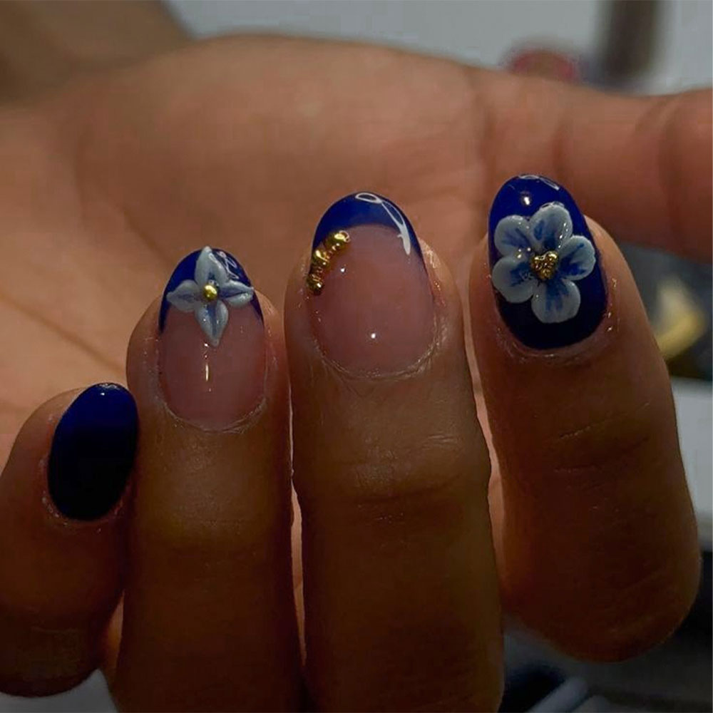 24pcs Short Oval 3D Gel Nail S - Nail Art Halal recension och pris