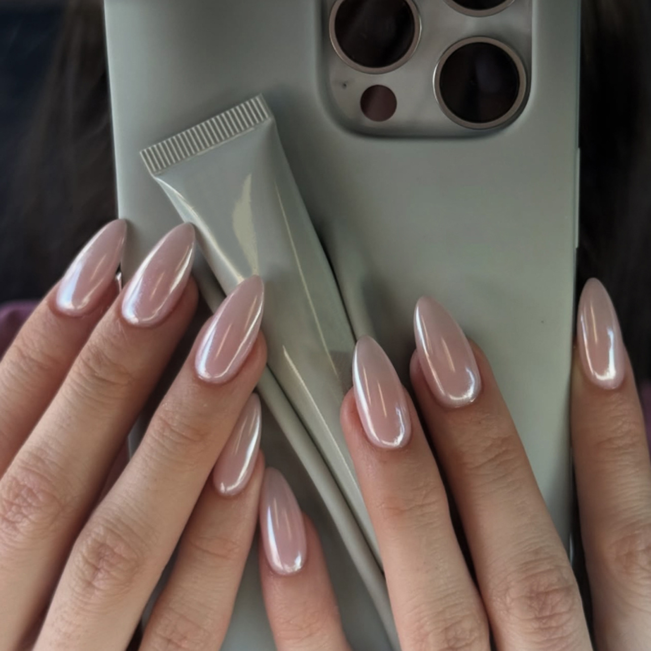 24Pcs Simple Nude Pink Solid N - Nail Art Jelly recension och pris