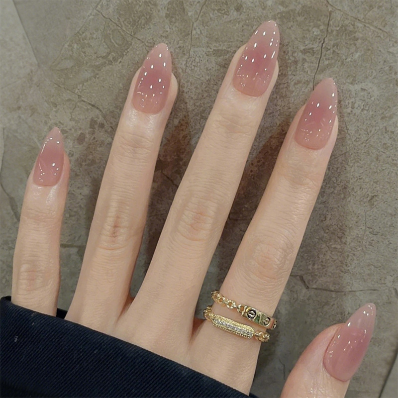 24Pcs Simple Nude Pink Solid N - Nail Art Jelly recension och pris