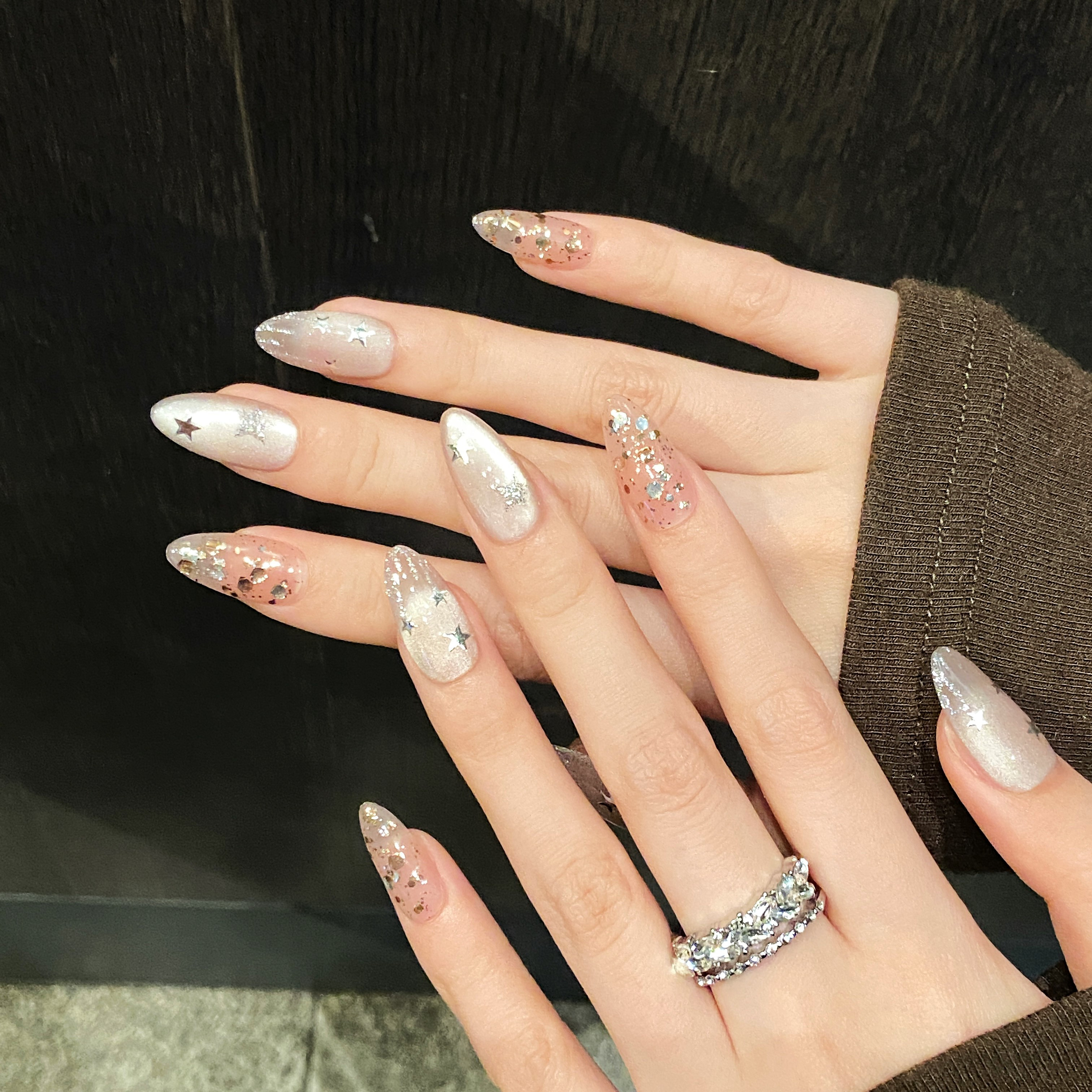 10pcs Pure Hand Pressed Medium - Nail Art Emerald recension och pris