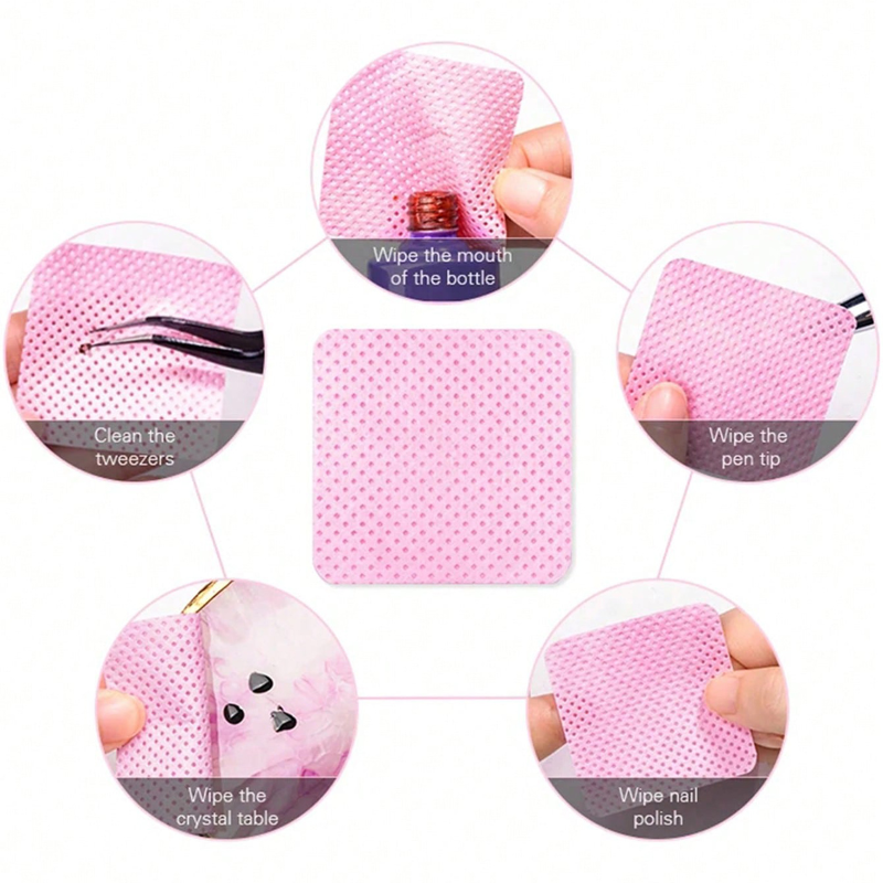 Lint Free Wipes Cleaning Tool  - Nail Art Gel recension och pris