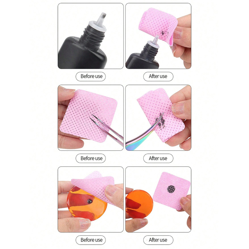 Lint Free Wipes Cleaning Tool  - Nail Art Gel recension och pris