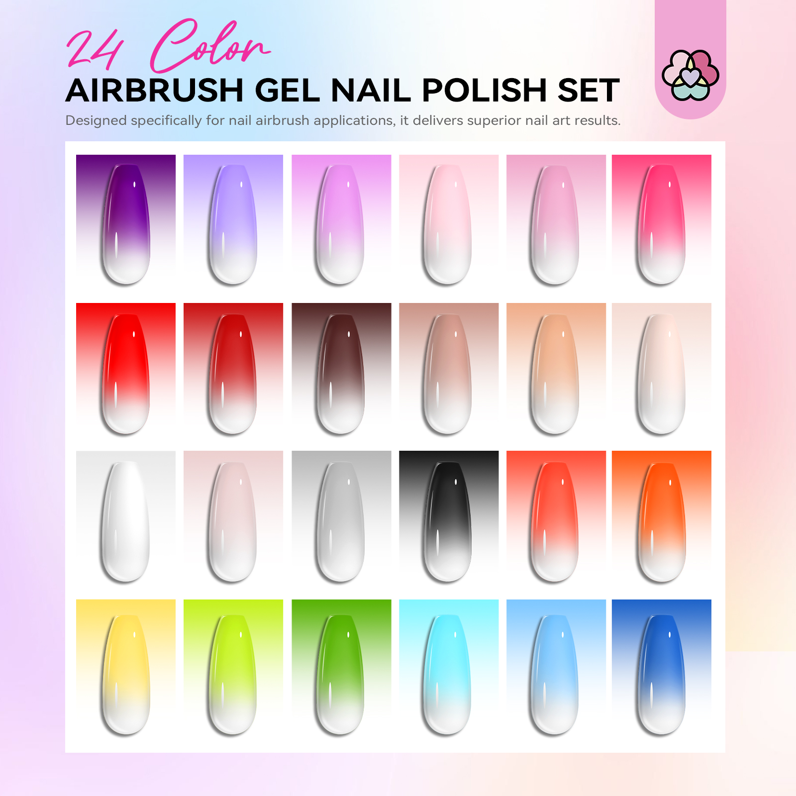 SAVILAND 24 Color HEMA Free Ai - Nail Art Halal recension och pris