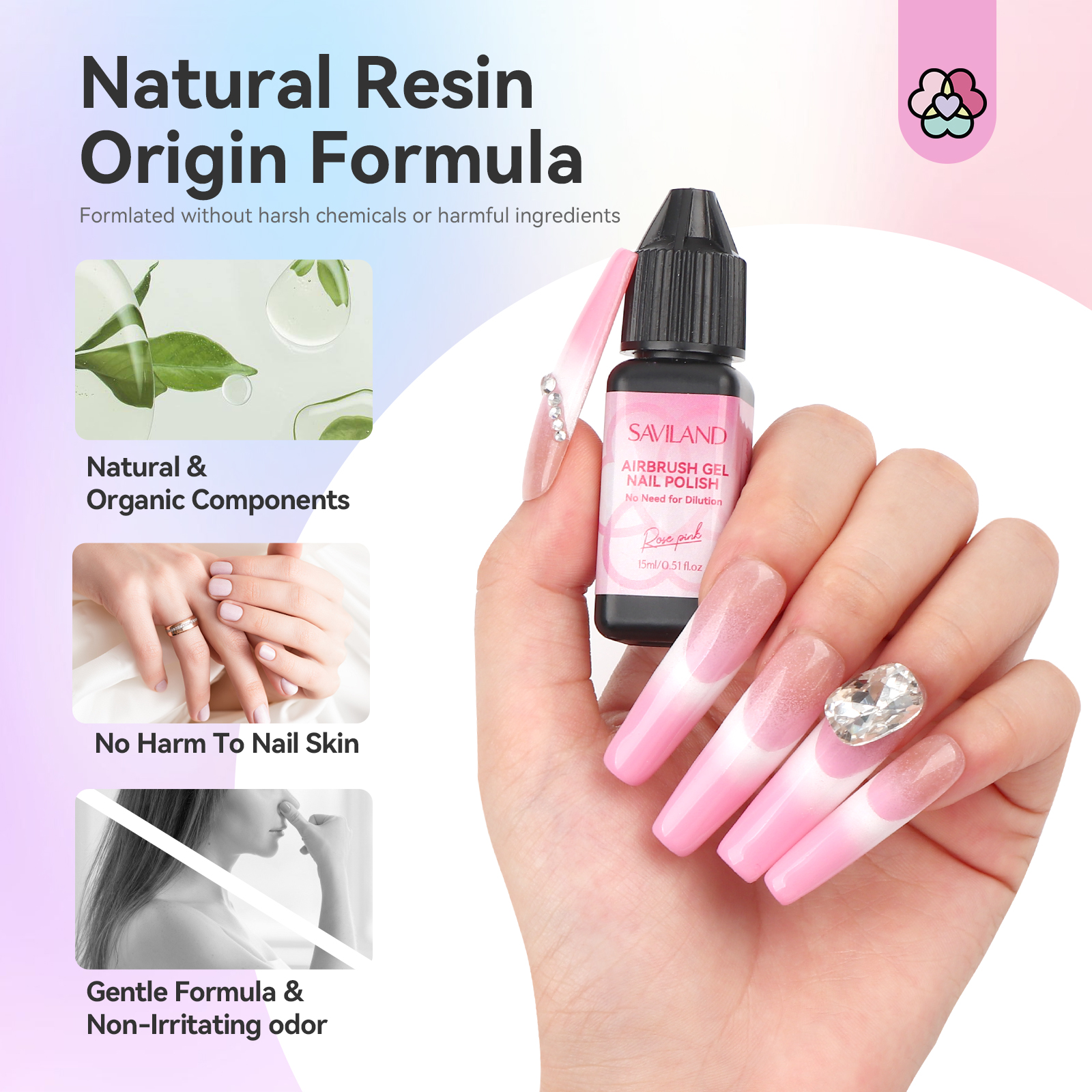 SAVILAND 24 Color HEMA Free Ai - Nail Art Halal recension och pris