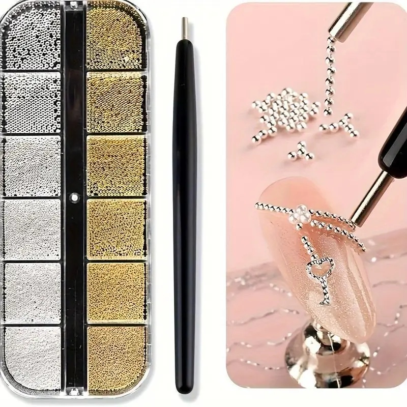 12Grids Mini Caviar Beads Nail - Nail Art Vampire recension och pris
