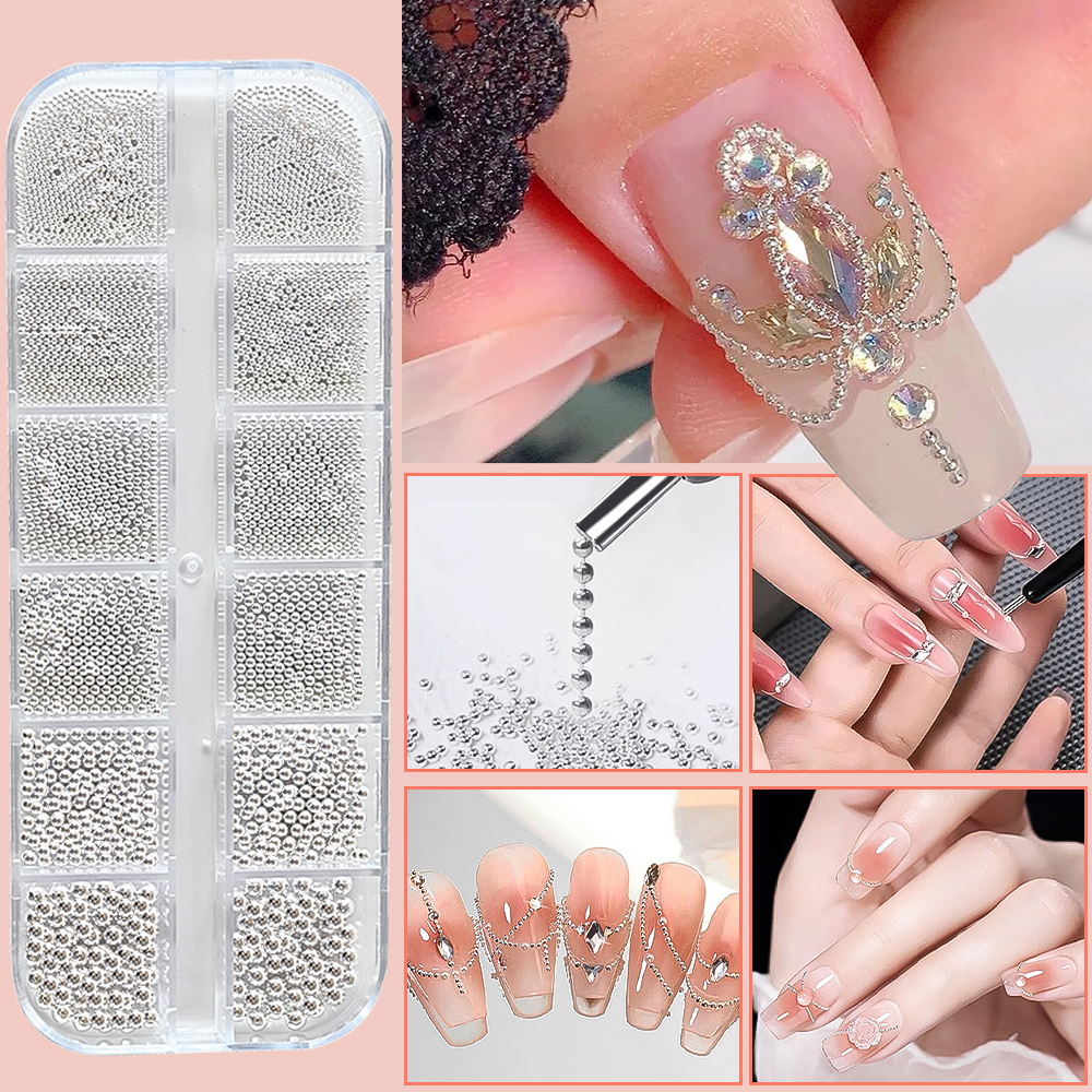 12Grids Mini Caviar Beads Nail - Nail Art Vampire recension och pris