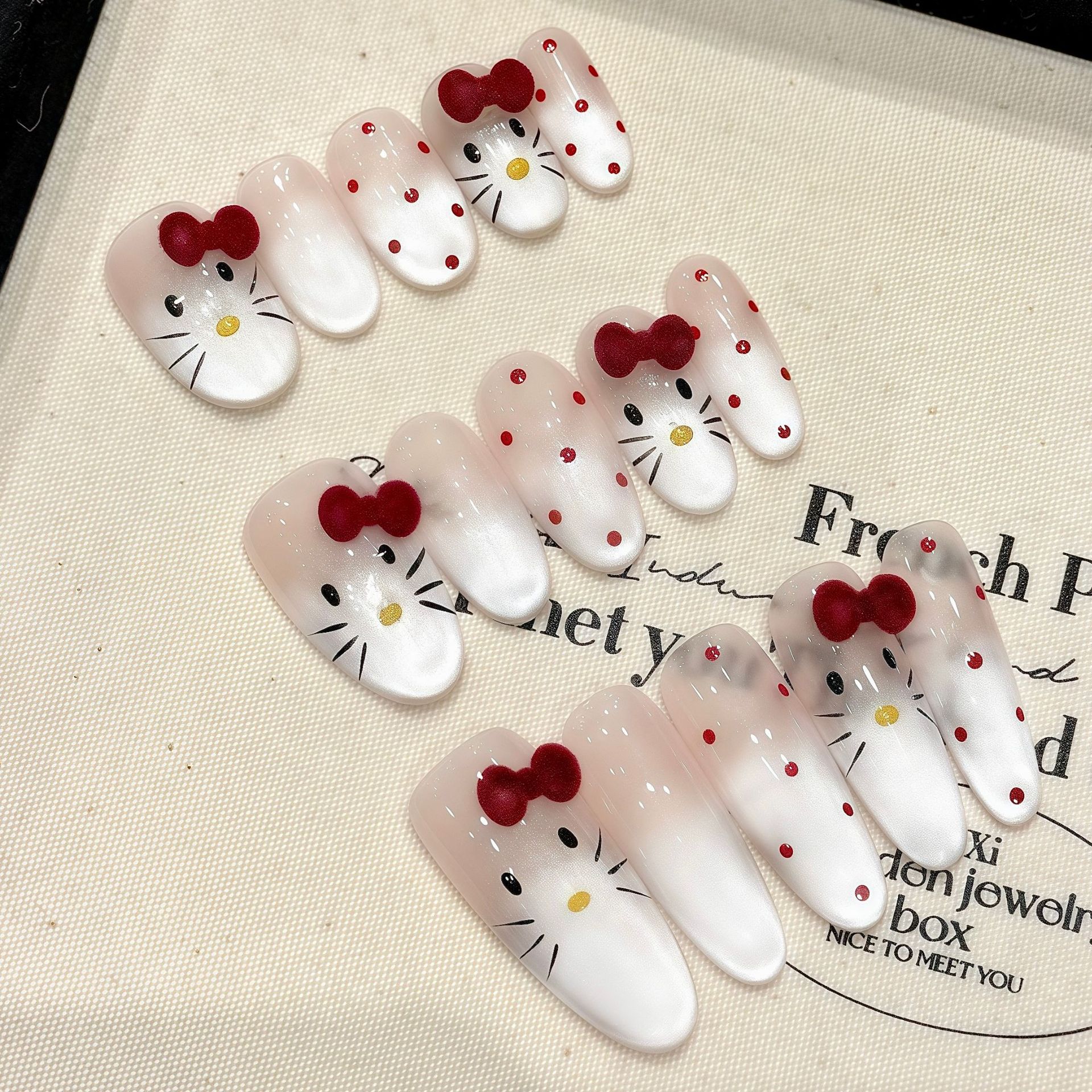 10pcs Pure Hand Pressed Oval N - Nail Art Emerald recension och pris