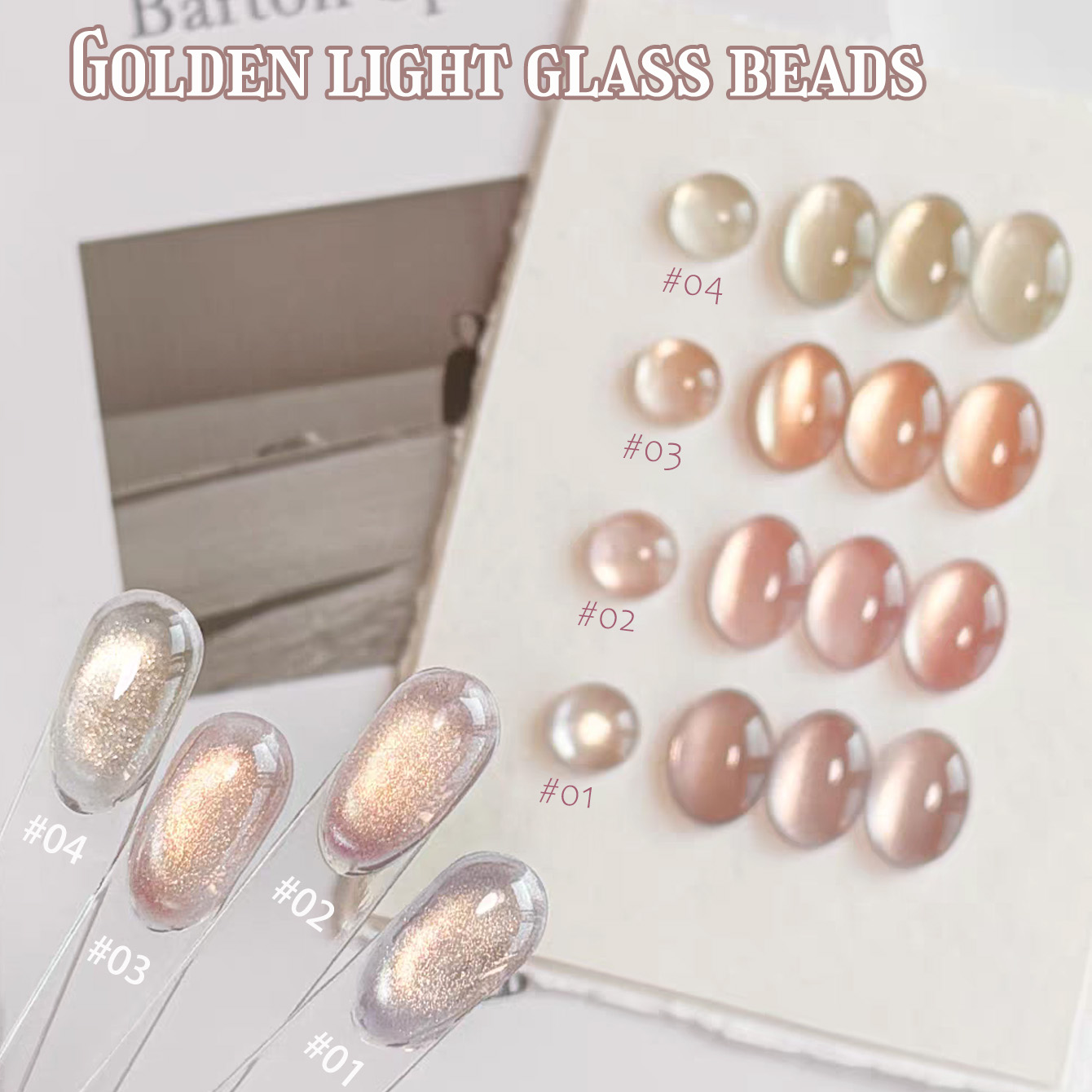 1pcs TC Pink Golden Eye Gel Na - Nail Art Cat Eye Pink recension och pris